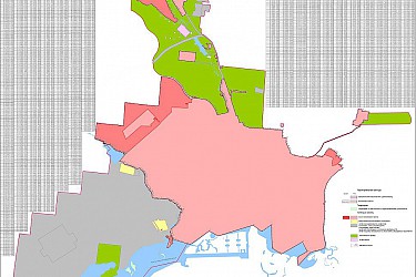 Карта планируемых границ населенных пунктов. Карта границ категорий земель